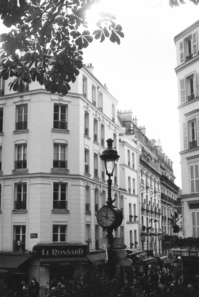 Paris, France photographed on kodak tri-x 400 and a Pentax camera. Photo by Holly Michon Photography. 
