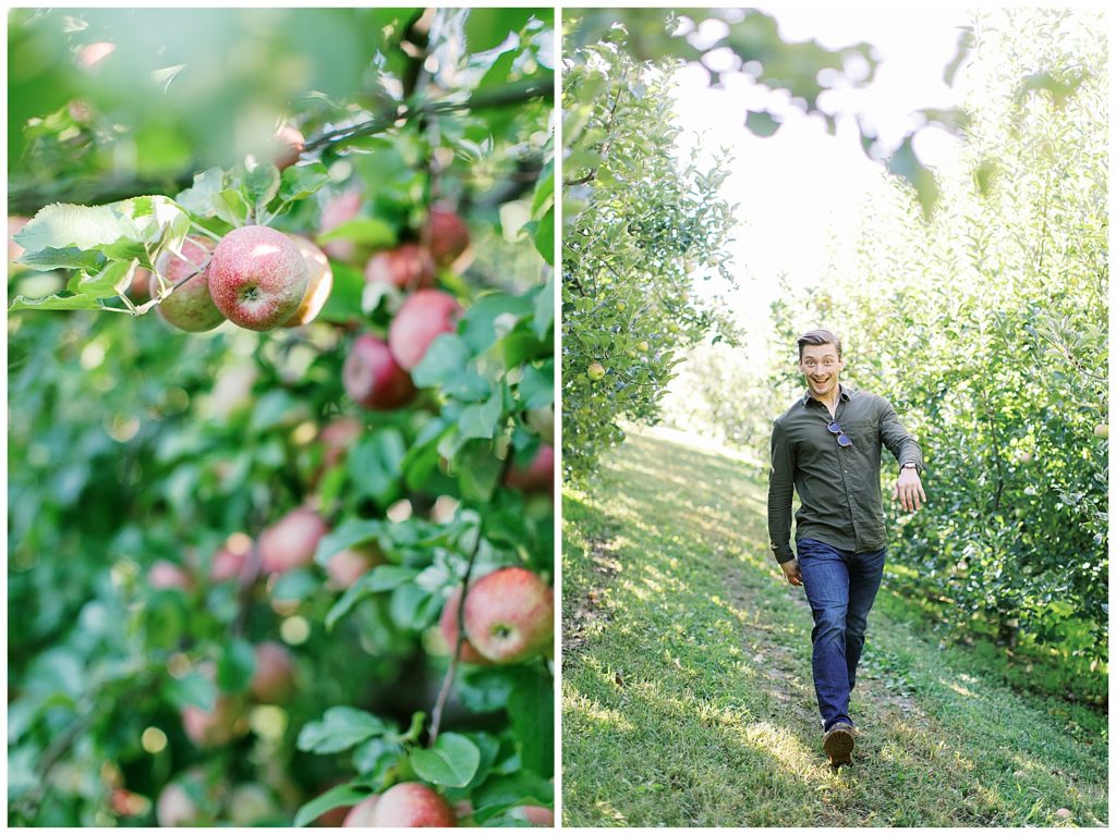 Professional headshots taken at Sky Top Apple Orchard. 