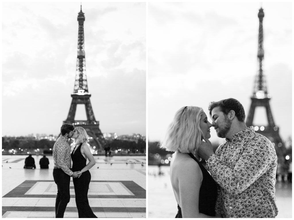 Lovers portrait session in Paris, France; Holly Michon Photography