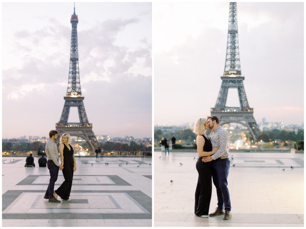 Lovers portrait session in Paris, France; Holly Michon Photography