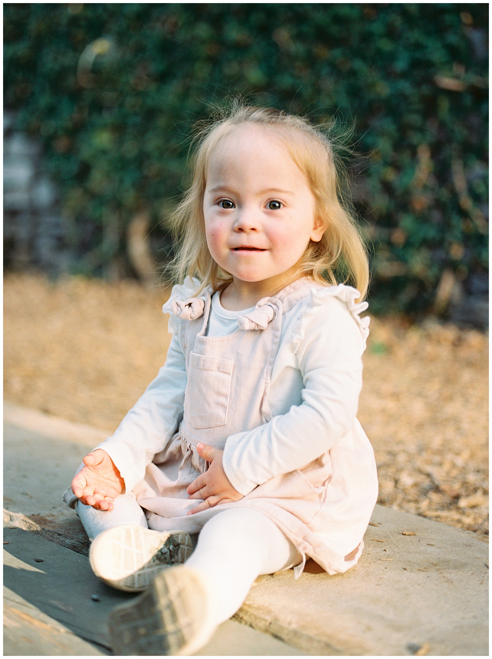 Solo shot of child in beautiful photo session for family of four.