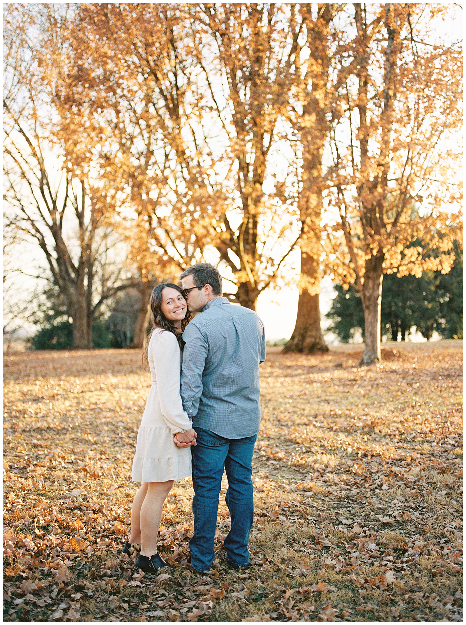 Vibrant and colorful autumn couples shoot in Knoxville, TN.