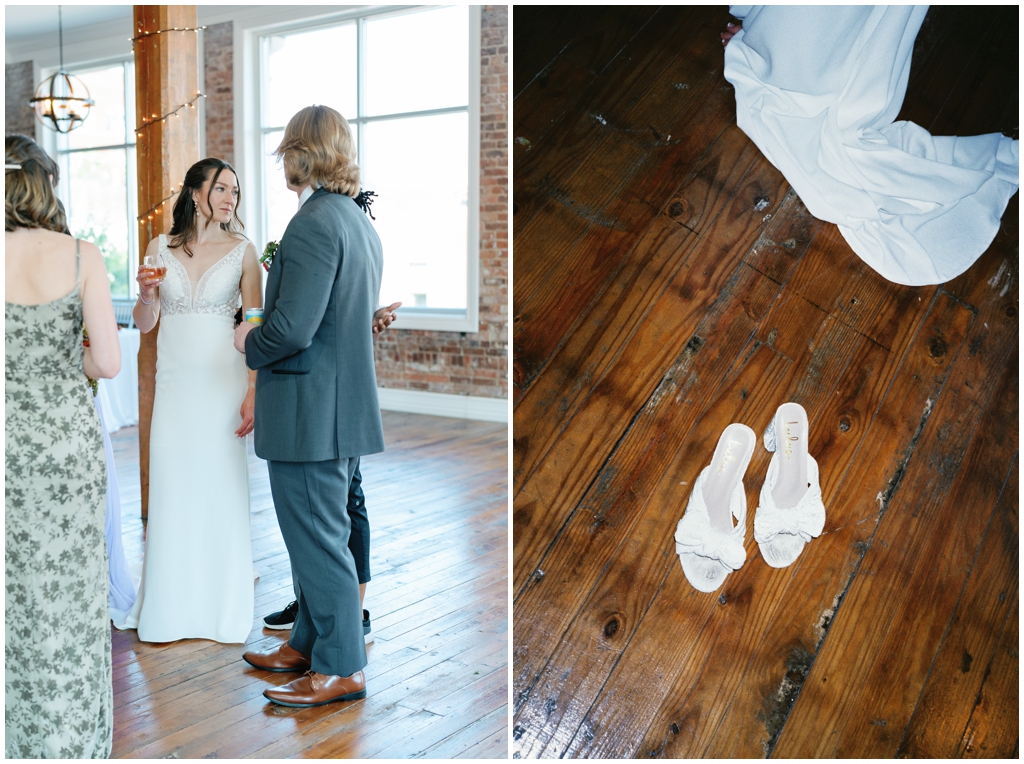 Candid shots of classy and romantic wedding at Skyview venue in Maryville, TN.