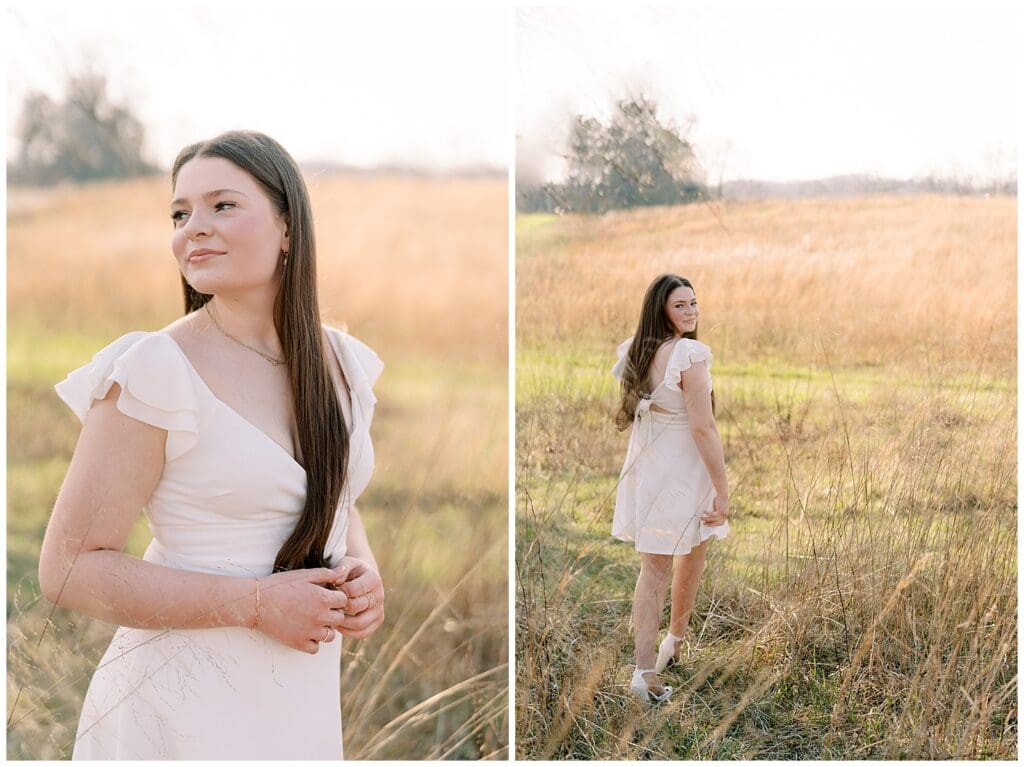Dreamy Golden Hour Senior Portraits at Melton Hill Park