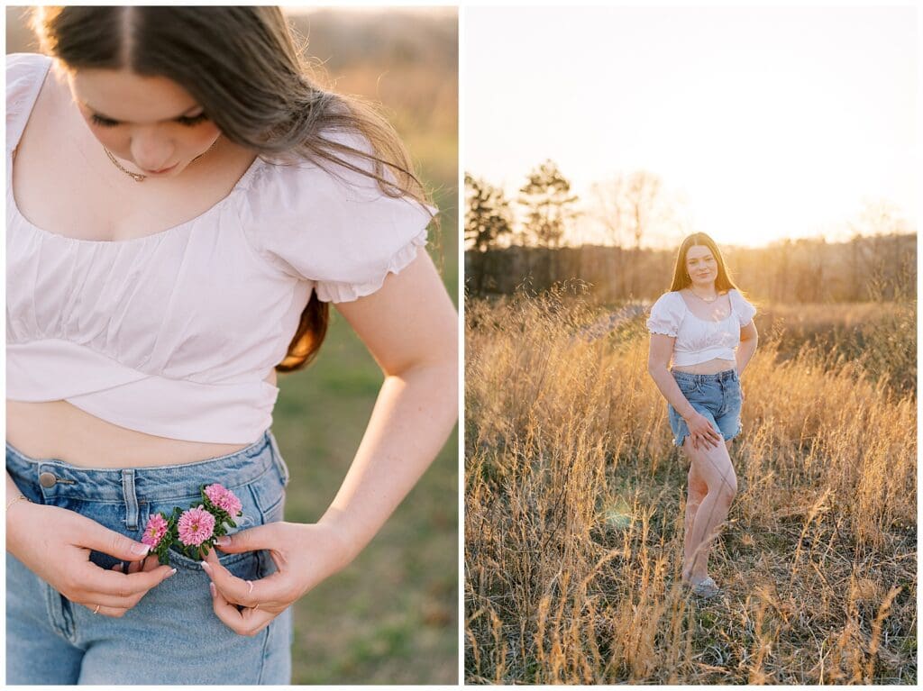 Elegant and dreamy senior portraits in Knoxville and Farragut area. 