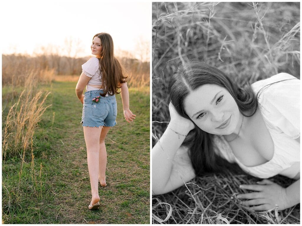 Elegant and dreamy senior portraits in Knoxville and Farragut area. 