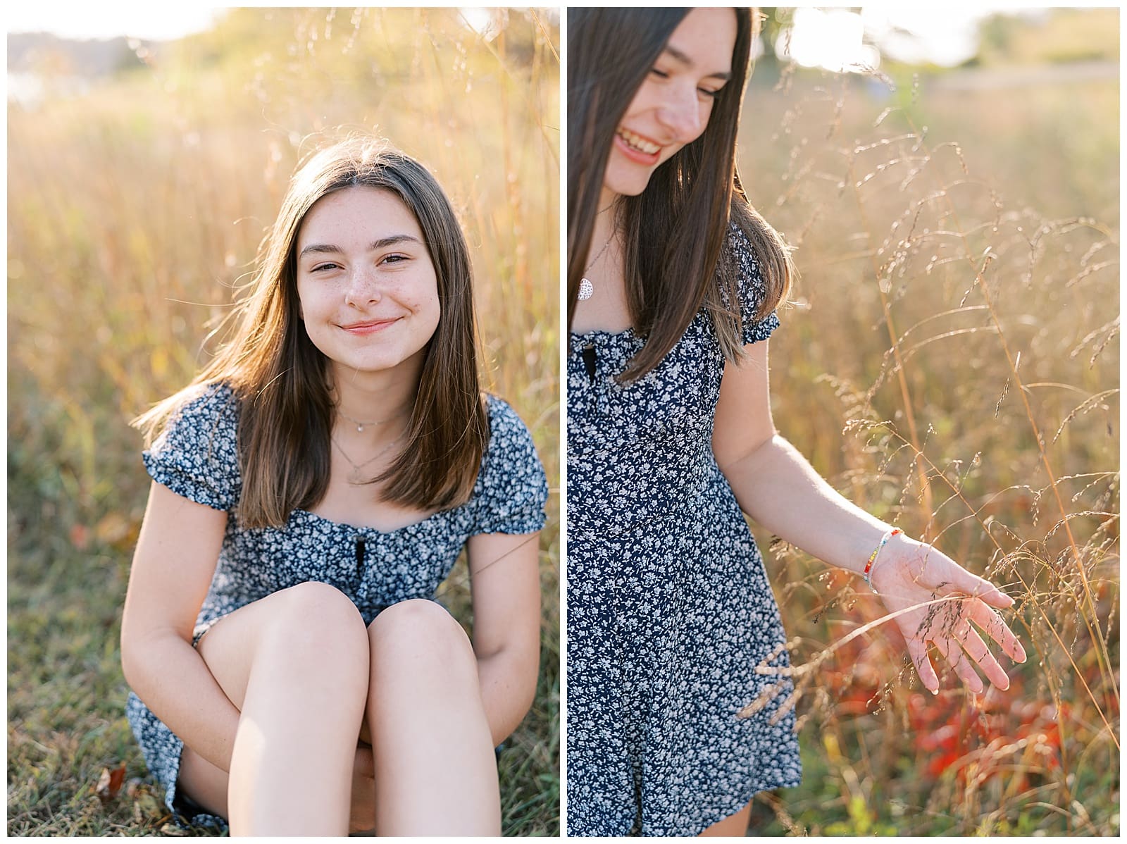A senior session in October at Melton Hill Park by Holly Michon Photography just before sunset.