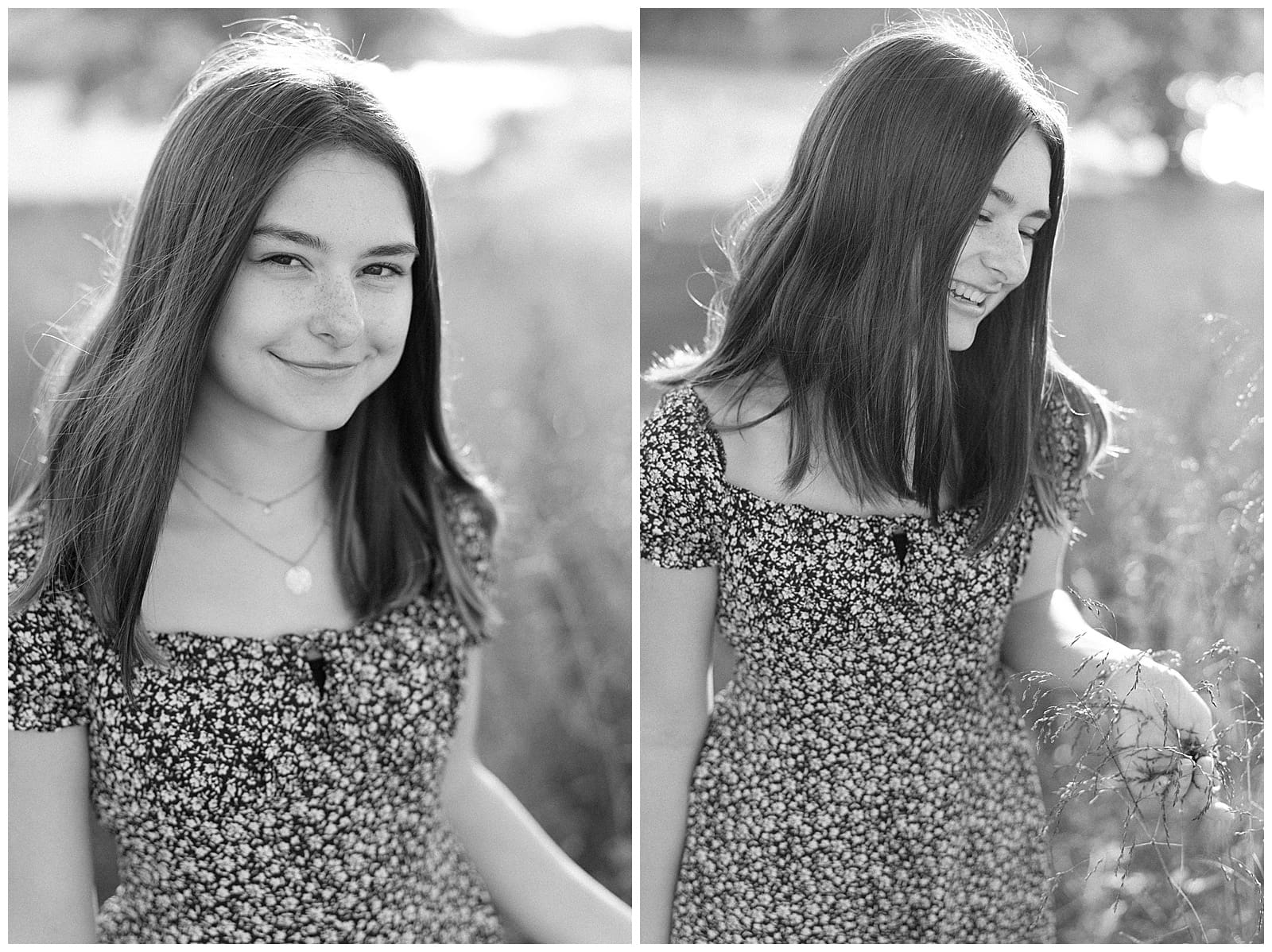 A Knoxville senior session in October at Melton Hill Park by Holly Michon Photography just before sunset.