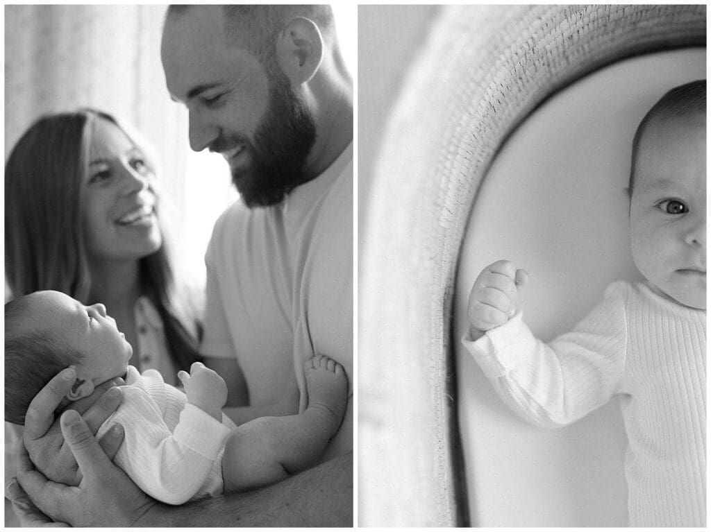 In-home and nursery lifestyle newborn session in Knoxville, TN.