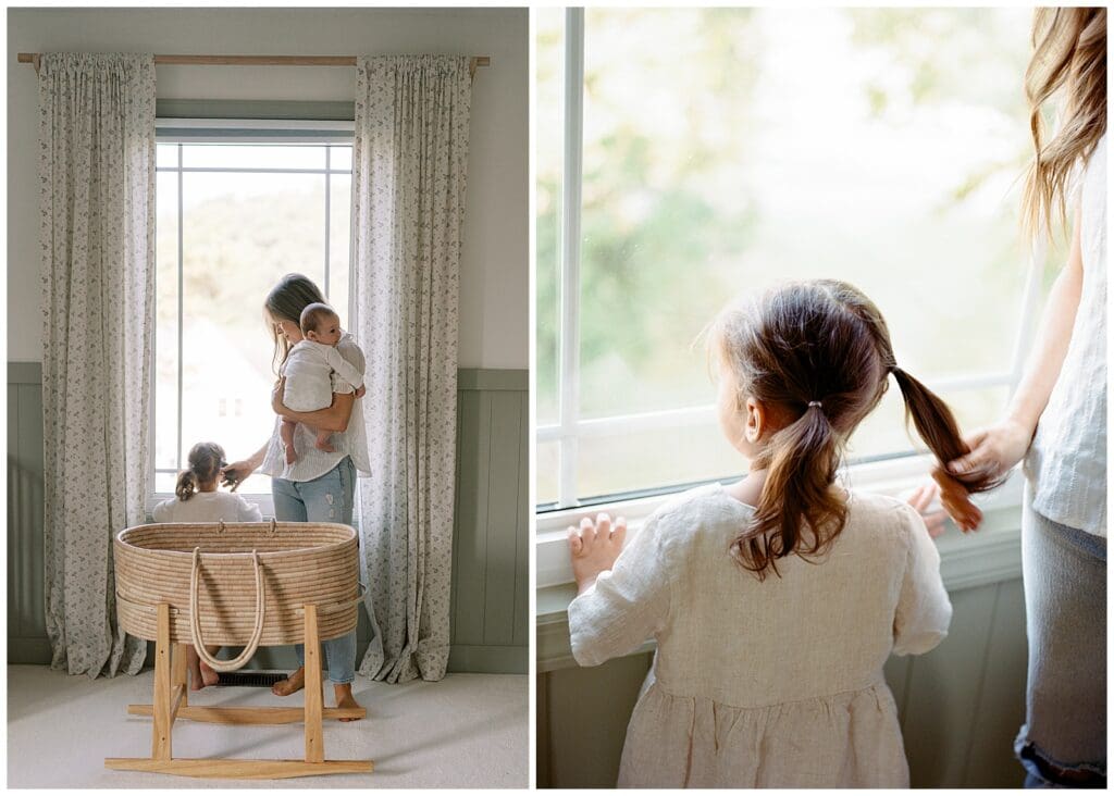 In-home and nursery lifestyle newborn session in Knoxville, TN.