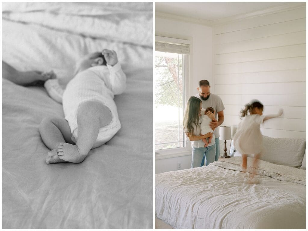 Cozy lifestyle in home newborn photographer in Knoxville - Holly Michon Photography