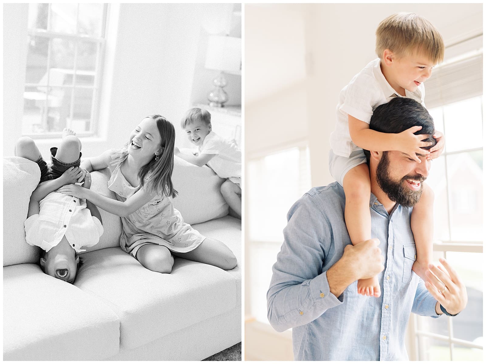 A warm and bright lifestyle family session in Knoxville, TN by Holly Michon Photography