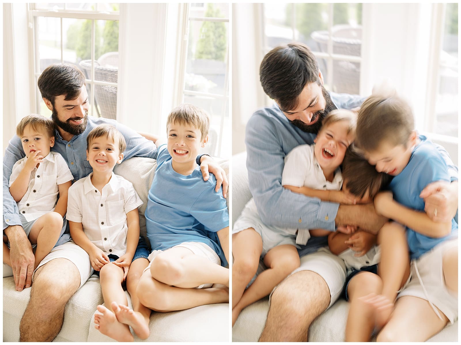 Laughter filled in-home family session in Knoxville, TN. 