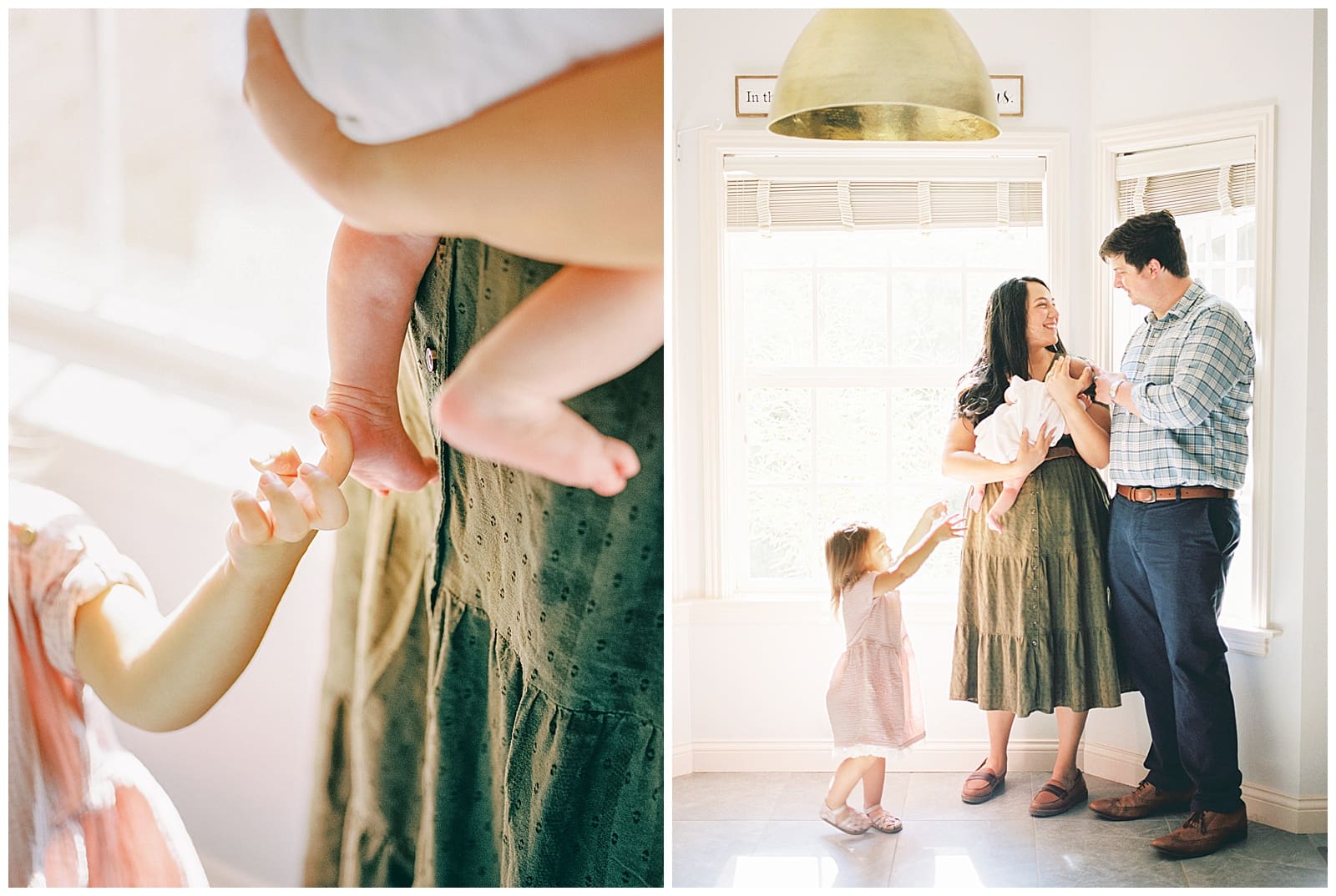 A stunning, relaxed, and joyful in home newborn session with Knoxville photographer Holly Michon Photography.