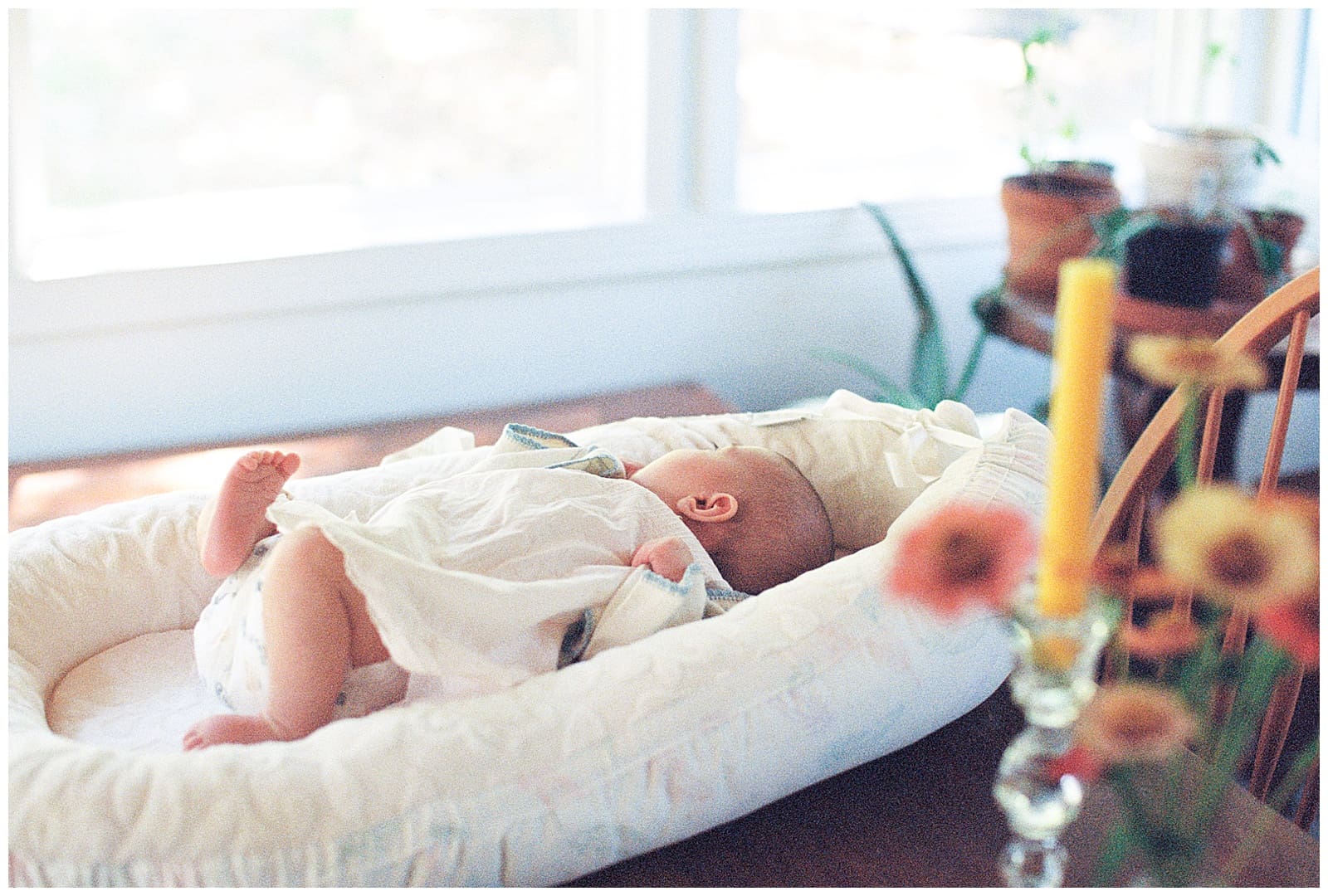 Simple and beautiful in home newborn session in Knoxville area. 