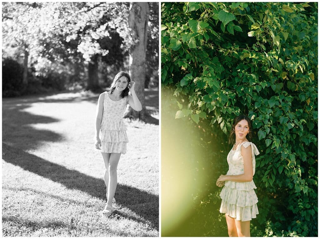 Fun and warm spring senior session in Knoxville at Victor Ashe Park by Holly Michon Photography